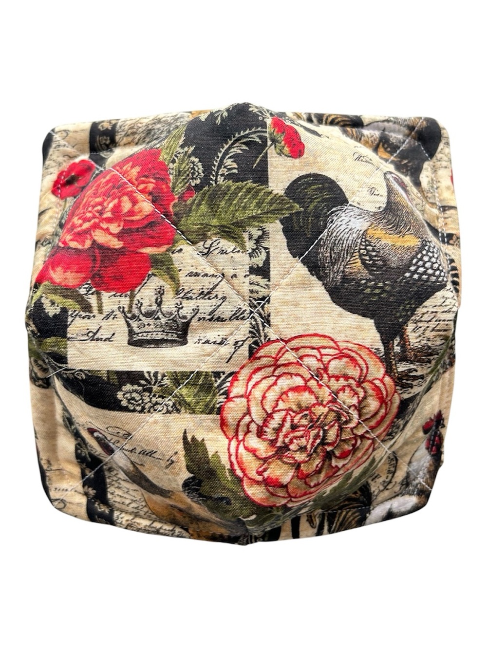 Hand Crafted Farmhouse Chickens Microwave Bowl Cozy 100% Cotton - Picture 8 of 9